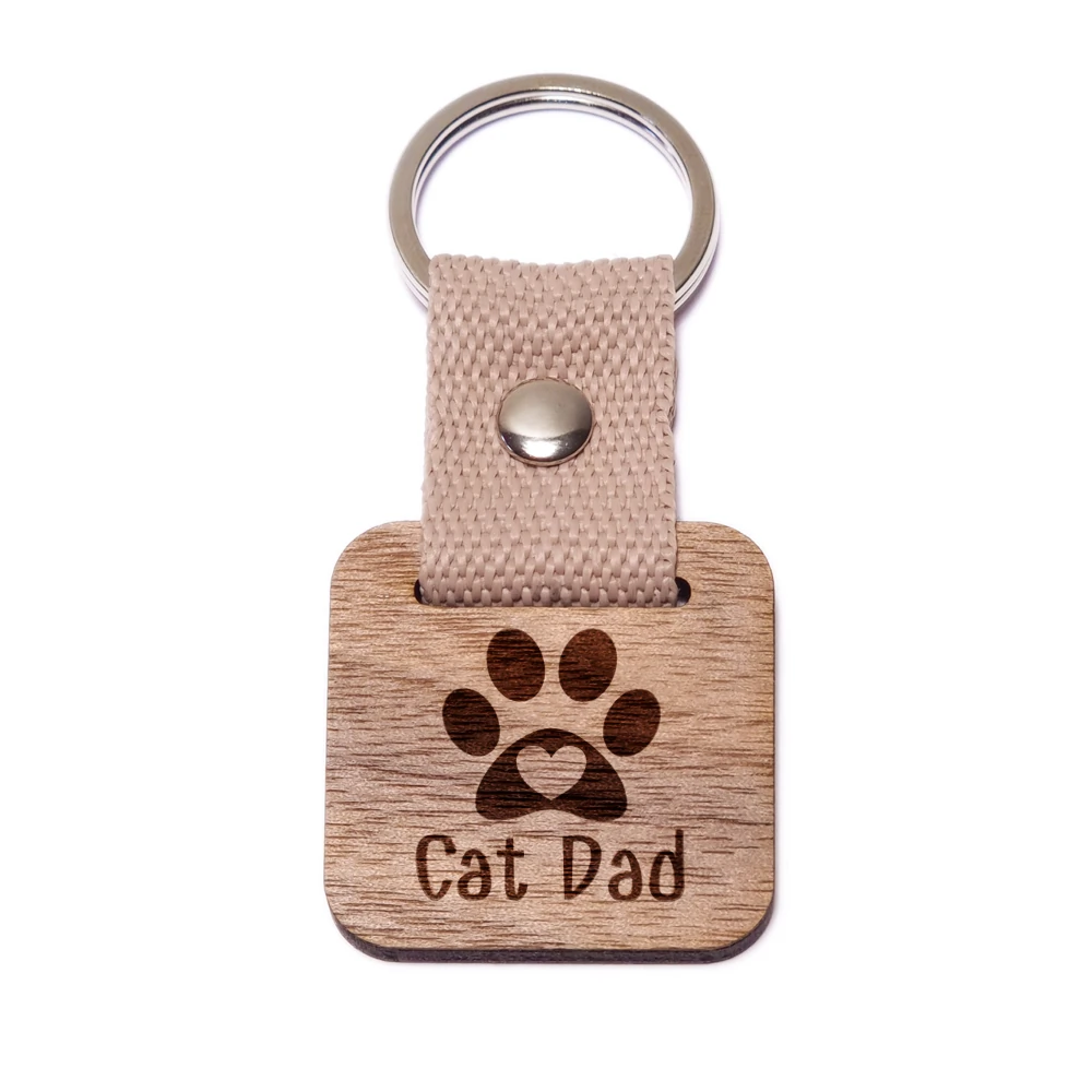 Cat Dad fa kulcstartó (2)