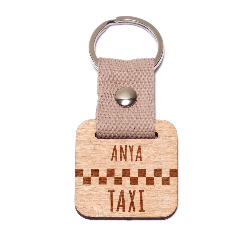 Anya taxi fa kulcstartó