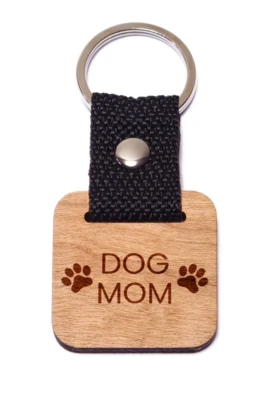 Dog Mom fa kulcstartó (1)