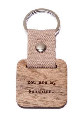 You are my Sunshine. (2) fa kulcstartó