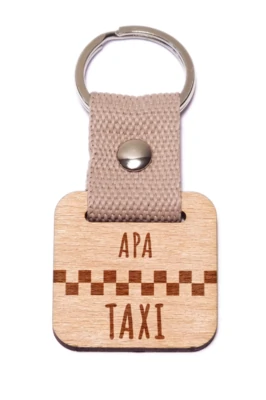 Apa taxi fa kulcstartó