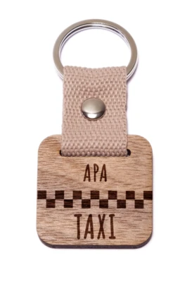 Apa taxi fa kulcstartó