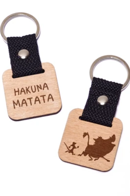 Hakuna Matata fa kulcstartó
