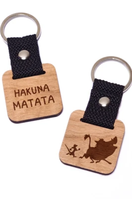 Hakuna Matata fa kulcstartó