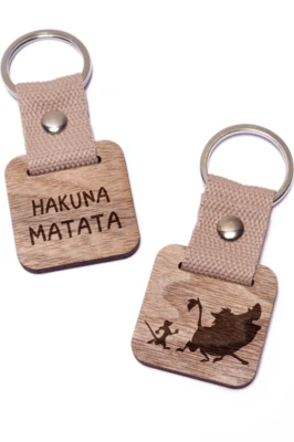 Hakuna Matata fa kulcstartó